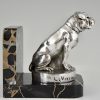 Art Deco bulldog bookends.