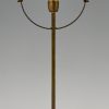 Art Deco Modernist brass desk lamp