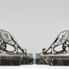 Art Deco panther bookends.