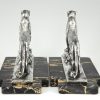 Art Deco panther bookends.