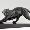 Art Deco panther sculpture.