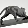 Art Deco panther sculpture.