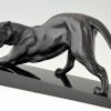 Art Deco panther sculpture.