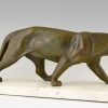 Art Deco sculpture of a panther