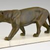 Art Deco sculpture of a panther