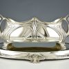 Art Nouveau centerpiece with mirror plateau