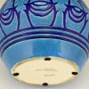 Art Deco turquoise blue ceramic vase