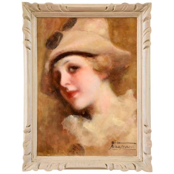 Art Deco painting Pierette