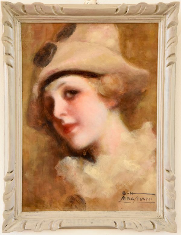 Art Deco painting Pierette