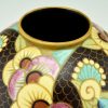 Art Deco Vase Keramik Vogel und Blumen