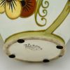 Art Deco Vase Keramik Vogel und Blumen