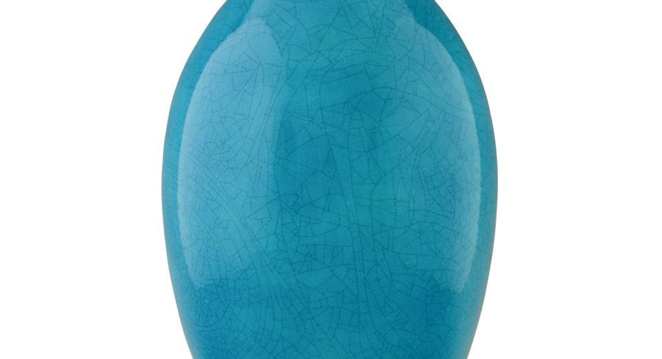Vase Art Deco céramique blue grand modèle