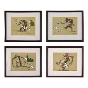 boris-oklein-art-deco-watercolor-paintings-monkey-and-dog-4-pc-1857170-en-max