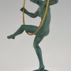 Art Deco sculpture hoop dancer