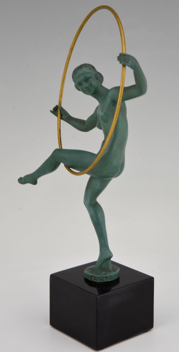 Art Deco sculpture hoop dancer