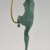 Art Deco sculpture hoop dancer