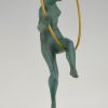 Art Deco sculpture hoop dancer