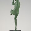 Art Deco nude dancer with ball.