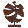 Sculpture en bronze abstrait, 1970.