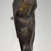 Mid Century bronze sculpture of a male torso