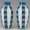 A pair of Art Deco vases by Boch Freres