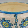 Art Deco cachepot bloempot keramiek Soleil Blue