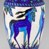 Art Deco ceramic vase with deer