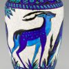 Art Deco ceramic vase with deer