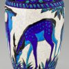 Art Deco ceramic vase with deer