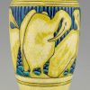 Art Deco ceramic vase with pelicans