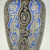 Art Deco grès ceramic vase abstract decor