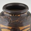 Art Deco ceramic vase with stylized birds.