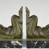 Art Deco bookends with baby satyrs