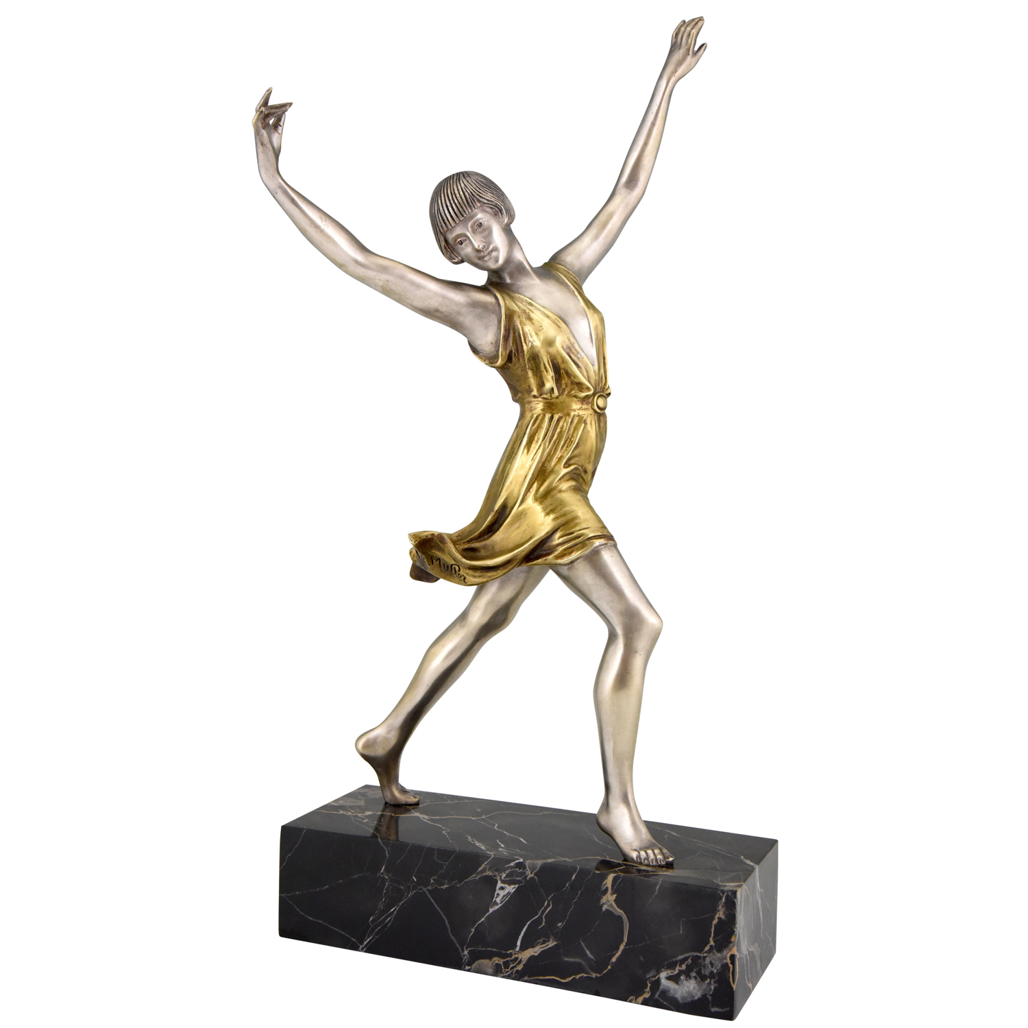 Art Deco sculpture en bronze danseuse Art Deco sculpture en bronze danseuse