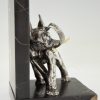 Art Deco bronze elephant bookends