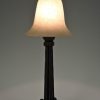 Art Deco lamp smeedijzer en glas