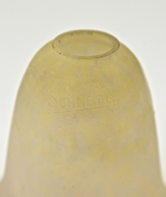 Art Deco lamp smeedijzer en glas