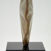 Mid Century abstract bronze sculpture