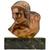 Art Deco bronze bust of Achilles