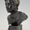 Art Deco bronze bust of the young Achilles