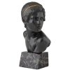 Art Deco buste en bronze jeune Achilles