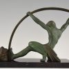 Art Deco Skulptur atletische  Mann, “L’age du bronze”