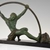 Art Deco beeld atletische man, “L’age du bronze”