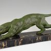 Art Deco panther sculpture