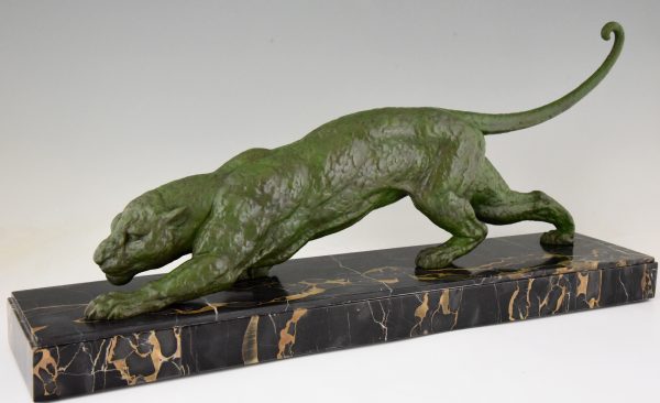 Art Deco panther sculpture