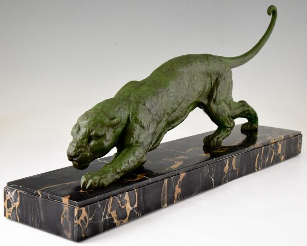 Art Deco panther sculpture