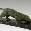 Art Deco panther sculpture