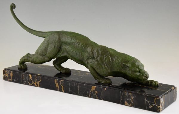 Art Deco panther sculpture