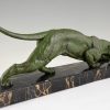 Art Deco panther sculpture