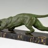 Art Deco panther sculpture